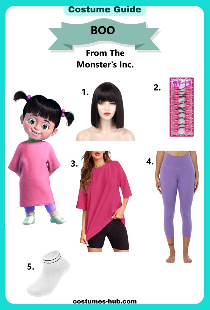 Boo From The Monsters, Inc. Costume For Adults and Kids