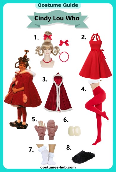Cindy-Lou Who Costume For Adults