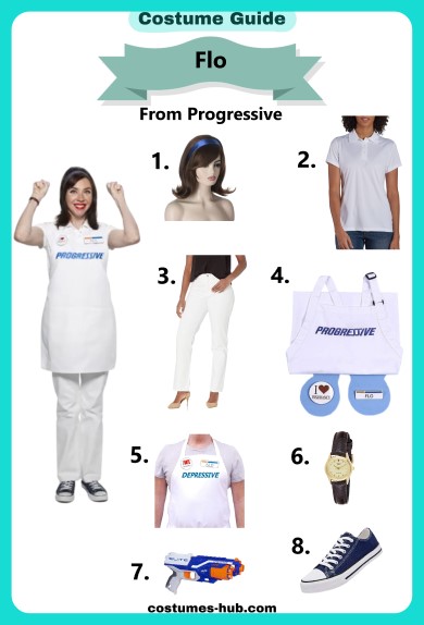 Flo From Progressive Costume