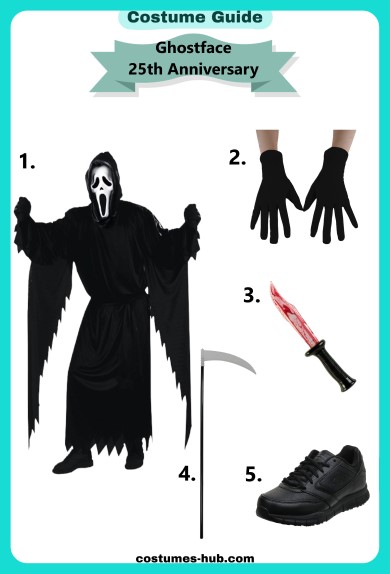Ghostface 25th Anniversary Scream Costume