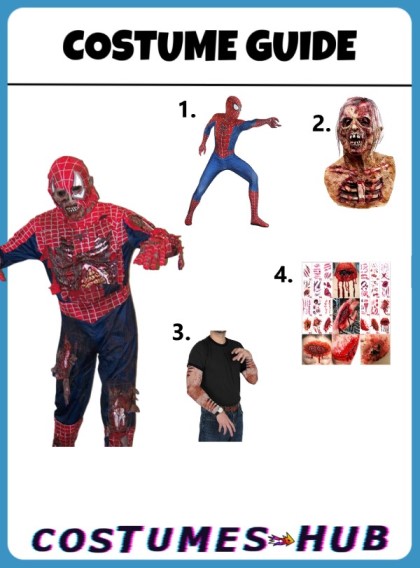 Zombie Spiderman Costume
