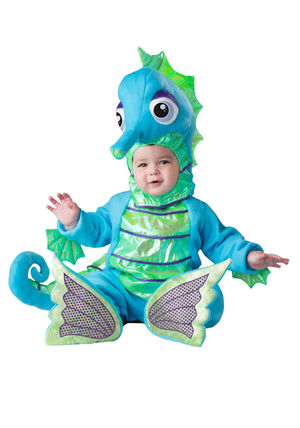 Shimmering seahorse costume for Infant