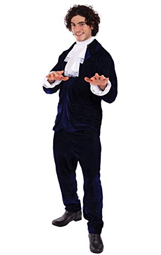60's Groovy Man/Austin Powers Adult Costume - Standard Blue