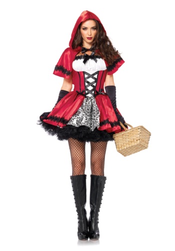 13.) Gothic Red Riding Hood Adult Costume