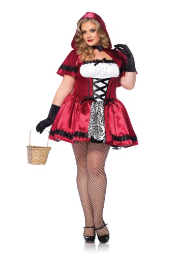 14.) Gothic Red Riding Hood Plus Size Costume