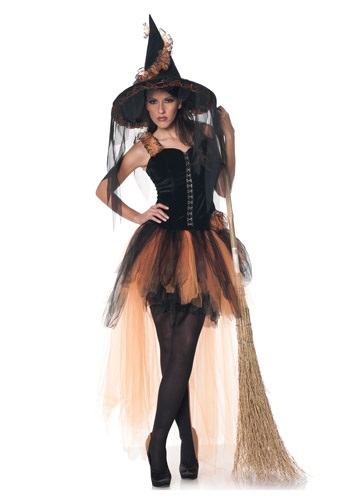 18.) Hallow's Eve Women's Orange & Black Witch Costume
