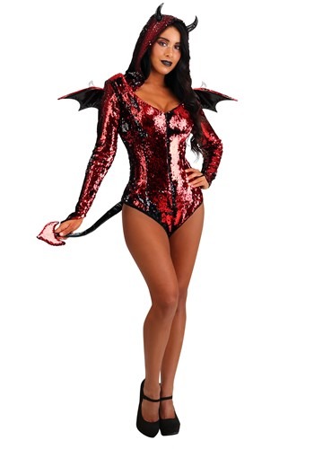 10.) Women's Sequined Devil Costume