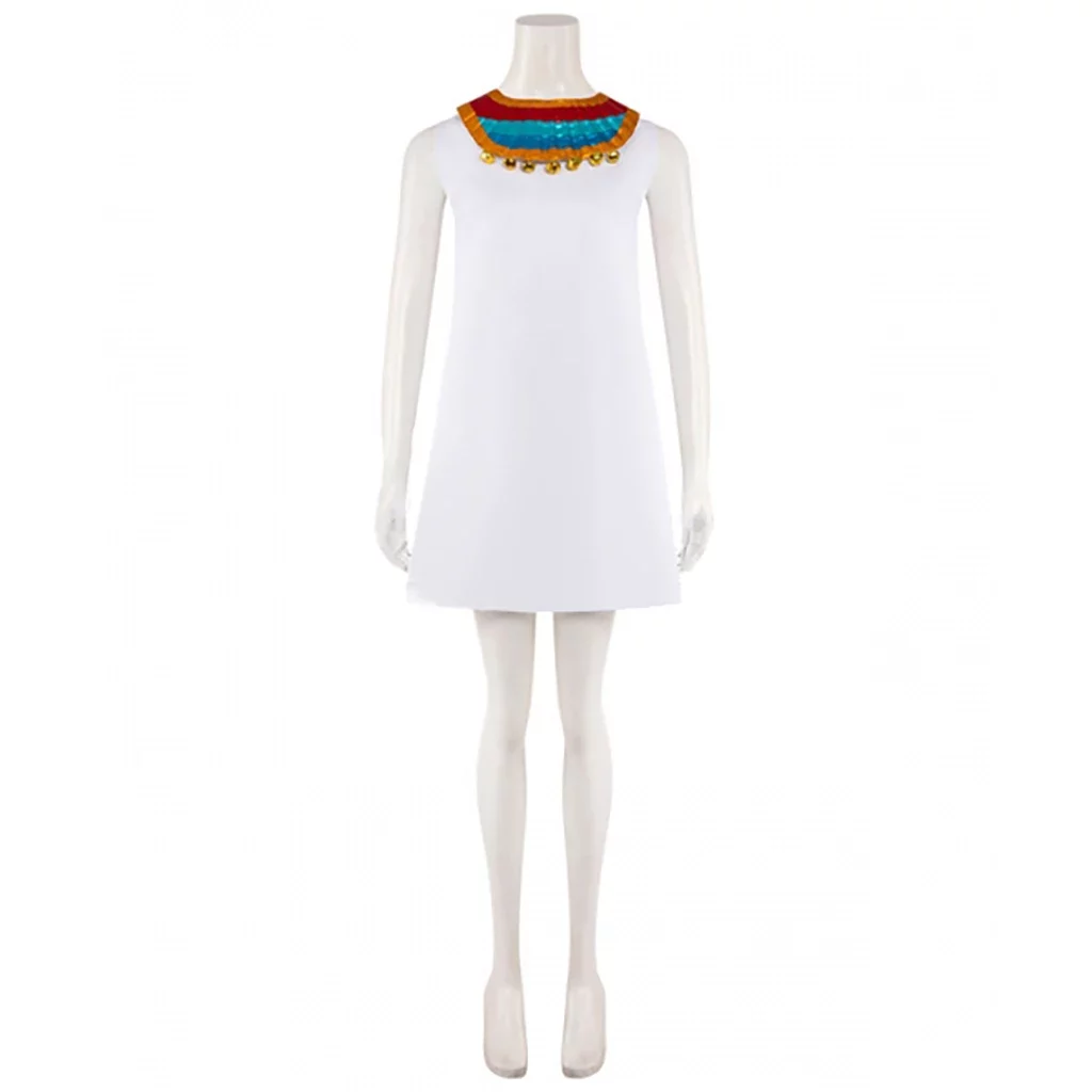 Ankha White Dress with Collar