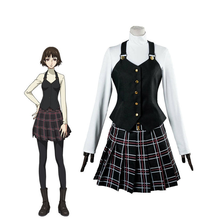 18.) Game Persona 5 Makoto Niijima P5 JK School Uniform Cosplay Costumes