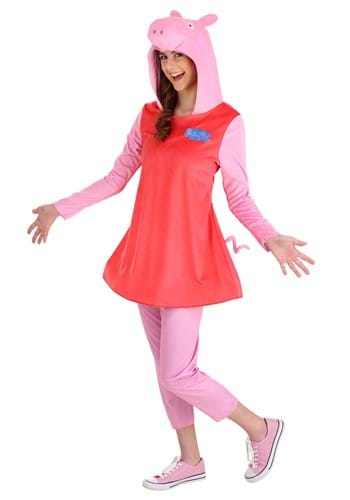 4.) Peppa Pig Women's Adult Deluxe Costume