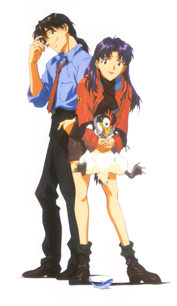 Misato and Kaji