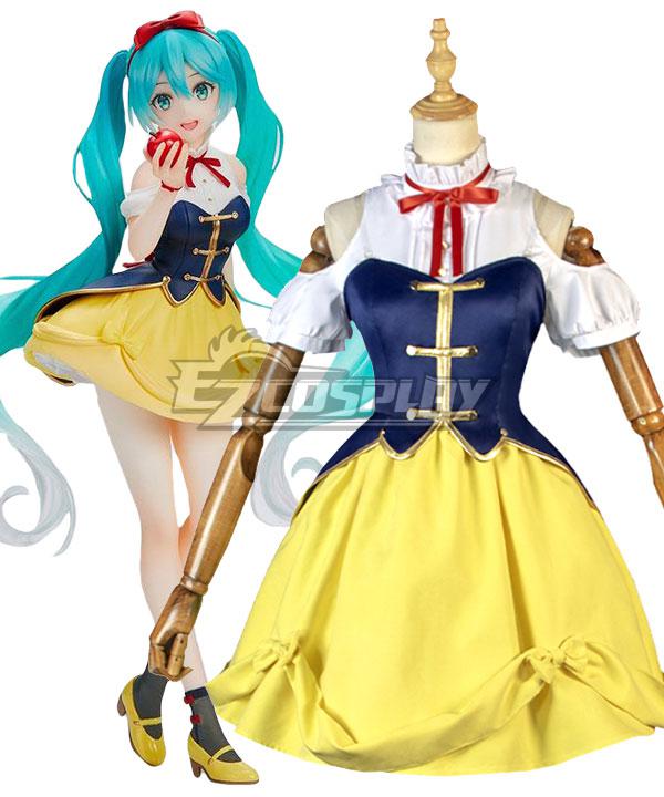 Vocaloid Hatsune Miku Snow White Cosplay Costume