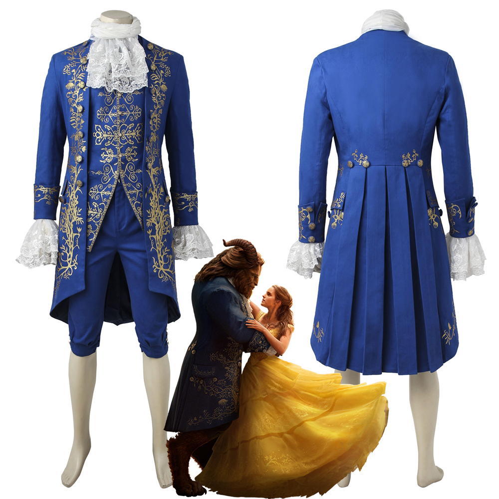28.) Beauty And The Beast Prince Adam Cosplay Costume Coat