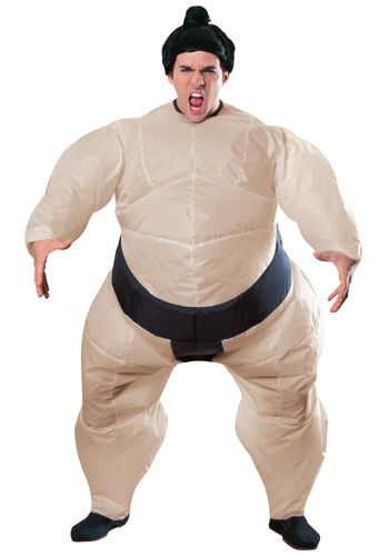 4.) Mens Inflatable Sumo Costume