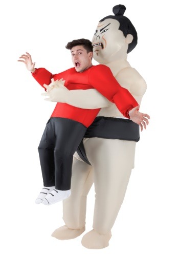 5.) Adult Inflatable Sumo Wrestler Pick Me Up Costume