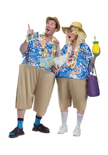 1.) Tacky Adult Tourist Costume