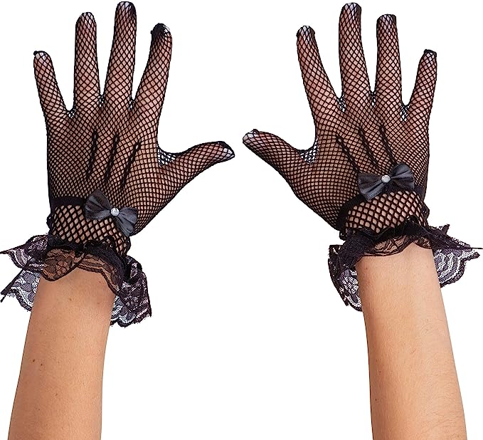 Black Net Gloves