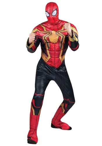 3.) Adult Integrated Suit Spider-Man Costume