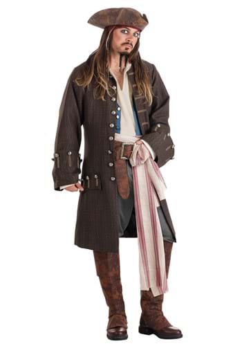 11.) Deluxe Jack Sparrow Pirate Costume for Men