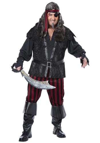 3.) Mens Plus Size Ruthless Rogue Pirate Costume