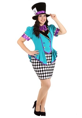 8.) Plus Size Marvelously Mad Hatter Costume for Women