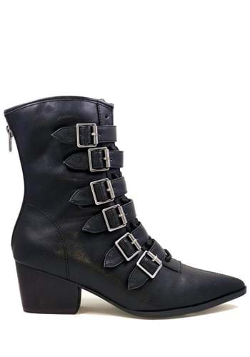 11.) Women's Black Buckle Boots