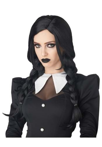 10.) Women's Dark Gothic Braid Black Wig