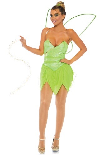 5.) Women's Pretty Pixie Tinker Bell Costume