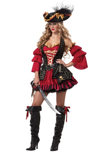 14.) Women's Sexy Spanish Pirate Costume