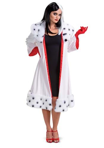 101 Dalmatians Animated Womens Cruella Deville Jacket Deluxe Costume