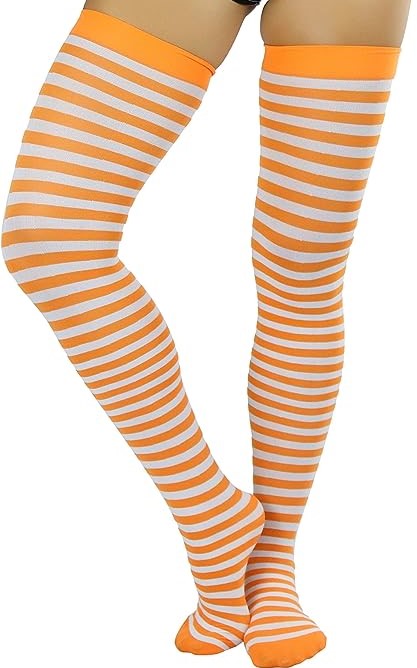 Bing Bong's Orange Stripe Stockings