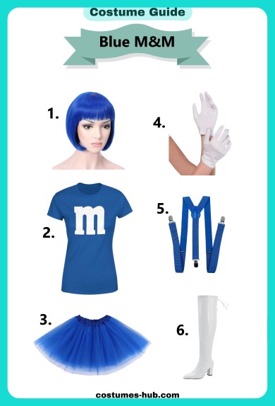 Blue m&m costume