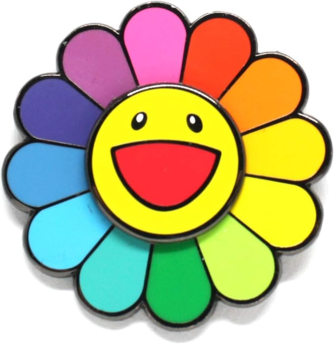 Bing Bong's Rainbow Flower Pin