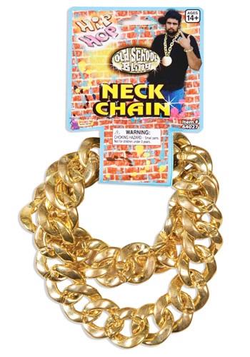 16.) Big Link Gold Chain Necklace