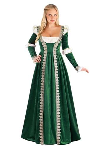 14.) Emerald Maiden Lady in Waiting Costume for Women
