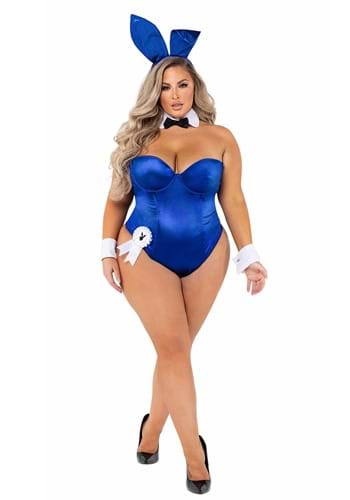23.) Plus Size Playboy Women's Royal Blue Bunny Costume