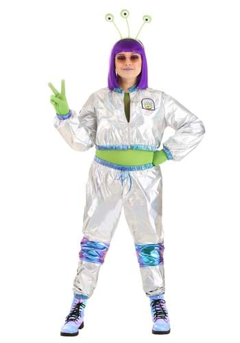 17.) Plus Size Women's Cosmonaut Alien Costume