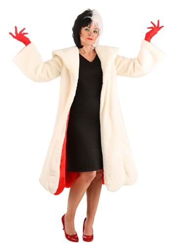 Women's Deluxe Cruella Deville Coat Costume