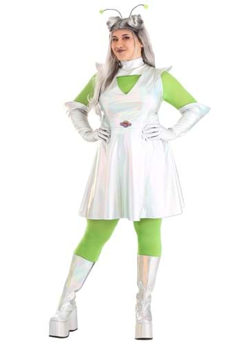 20.) Women's Plus Size Outer Space Alien Costume