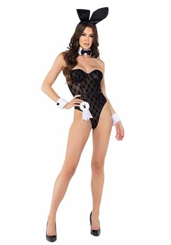 1.) Women's Sheer Playboy Bunny Costume