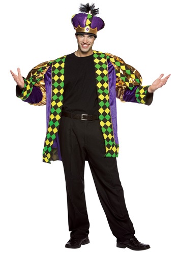 10.) Mardi Gras King Costume for Adults