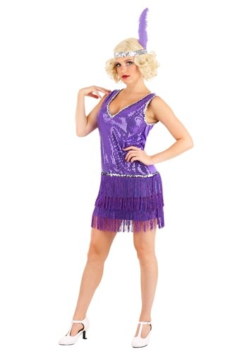 15.) Amethyst Purple Flapper Women's Costume