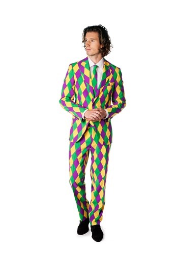 2.) OppoSuits Mardi Gras Costume Suit for Men