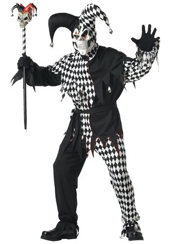 8.) Dark Jester Adult Costume