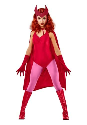  Wanda Maximoff Costume Scarlet Dress Witch Crown Headpiece Red  CloakTop Pants Girdle Gloves Halloween Cosplay Full Set(L) : Clothing,  Shoes & Jewelry