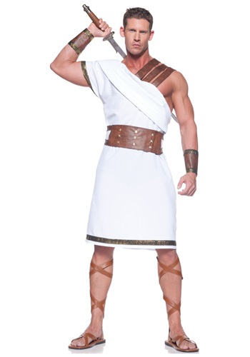 14.) Plus Size Greek Warrior Costume for Men
