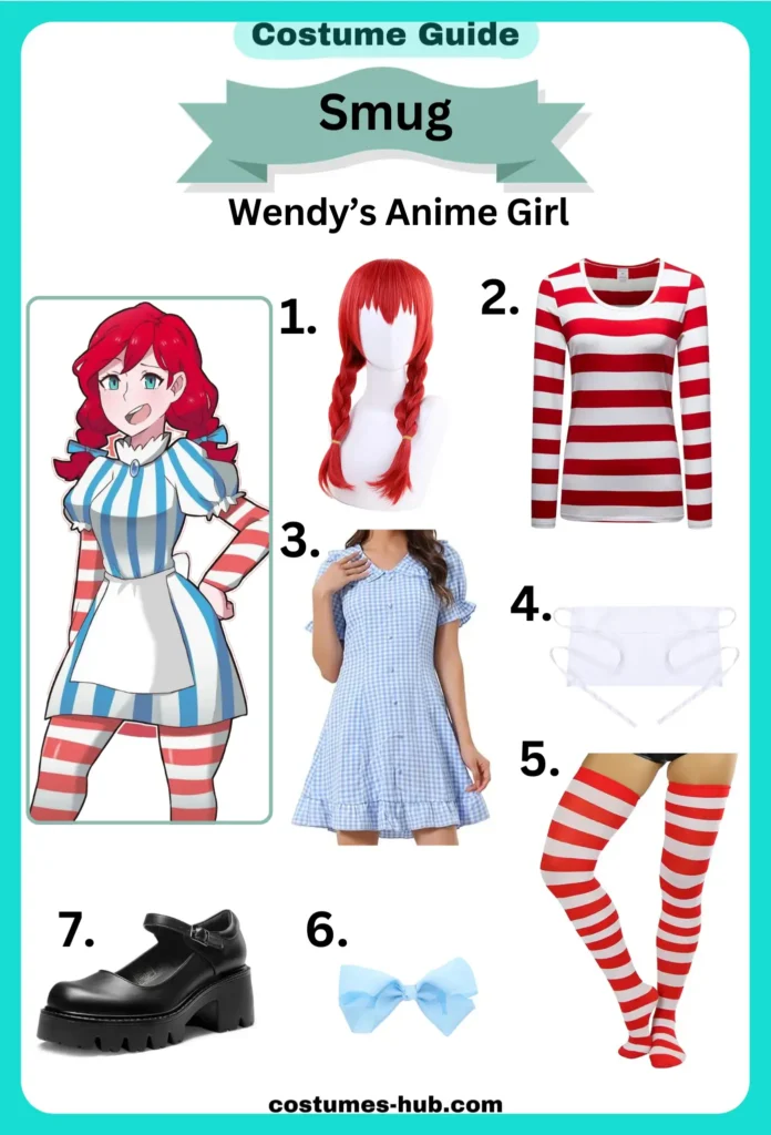 Wendy’s Smug Anime Girl Costume