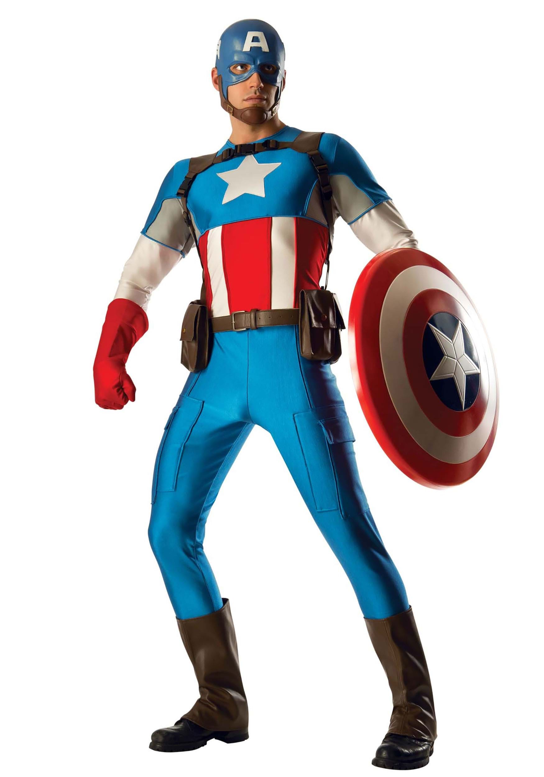 12.) Marvel For Adult Captain America Premium Costume