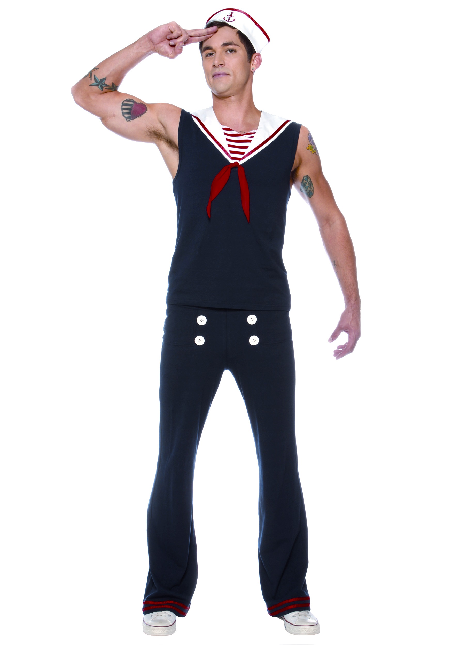 14.) Men's Deckhand Sailor Costume | Sexy Sailor Costume