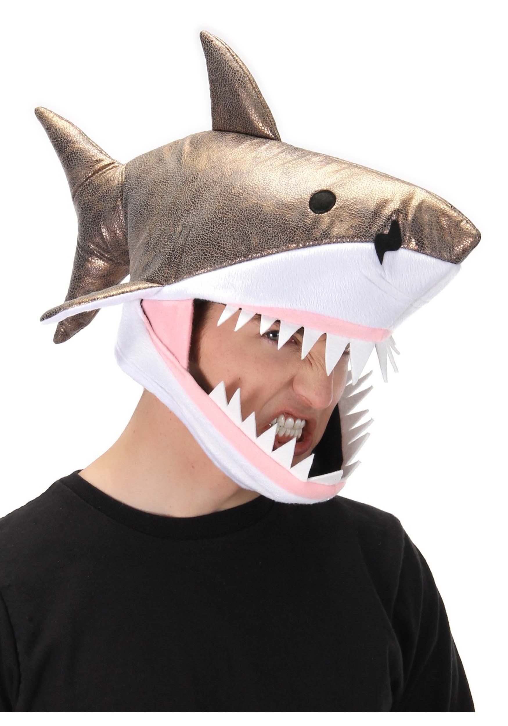 20.) Adult Great White Shark Jawesome Costume Hat